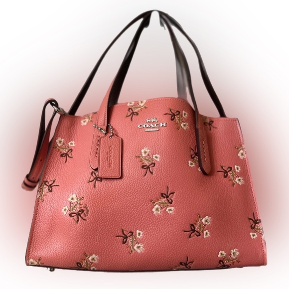 COACH Model number: 55374 Handbag Pink Floral Women's Cute Stylish Rare items - Picture 1 of 12